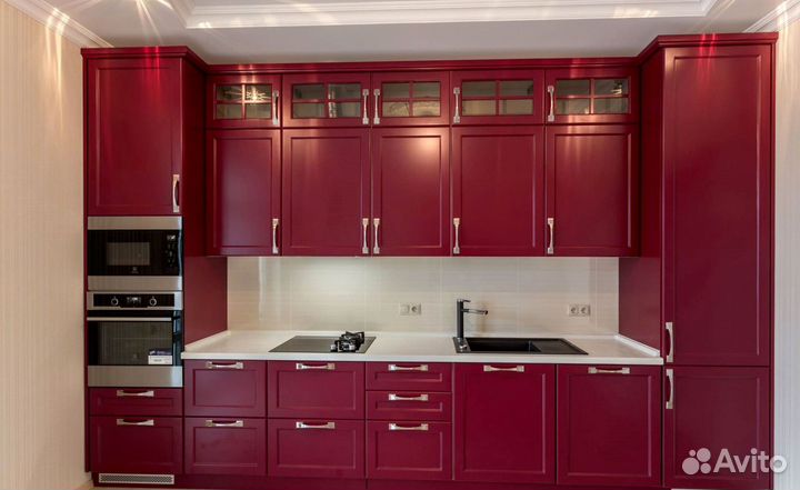 Прямой кухонный гарнитур AGT фасады