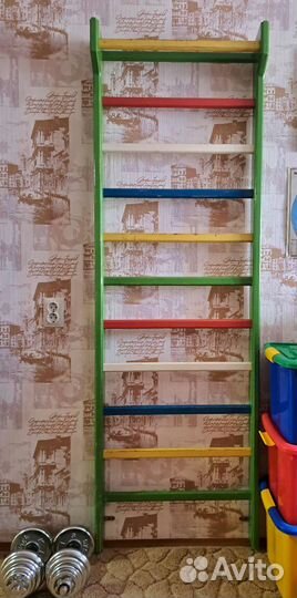 Детская шведская стенка деревянная