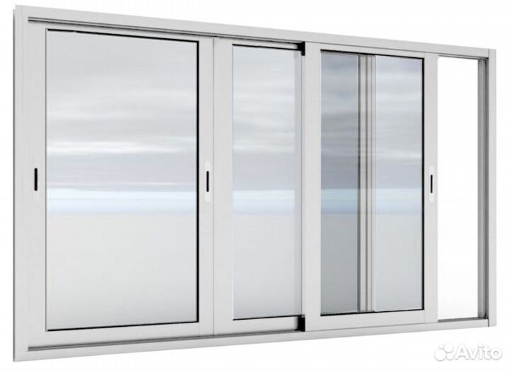 Алюминиевые окна рамы-купе