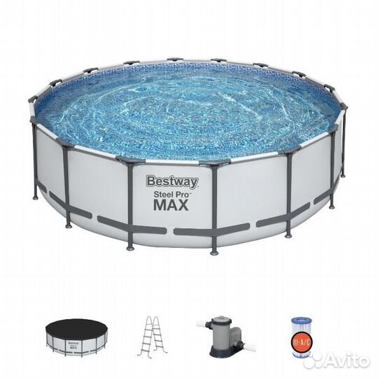 Каркасный бассейн 5612Z Steel Pro Max 488х122см