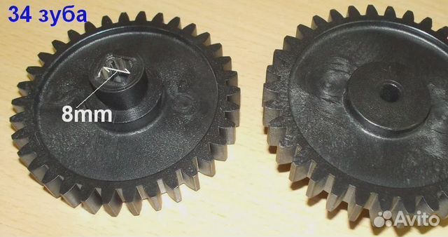 Шестерня мясорубки черная, Ротор D71mm, H25, пр.зу