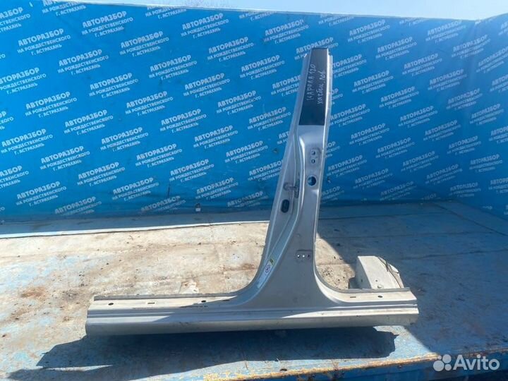 Левый порог со стойкой Toyota Corolla 120 хэтчбек