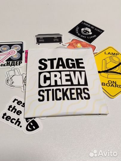 Стикеры/наклейки stage crew. Для работников сцены
