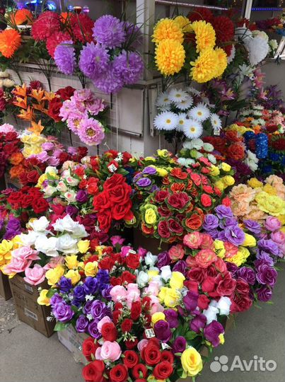 Искусственные цветы для декора