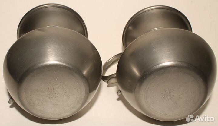 Комплект из 2х, Оловянных Немецких, Кружек. Винтаж