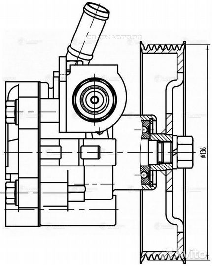 Насос гур nissan patrol VI (10) /infiniti QX56 (10) 5.6I Luzar LPS1426