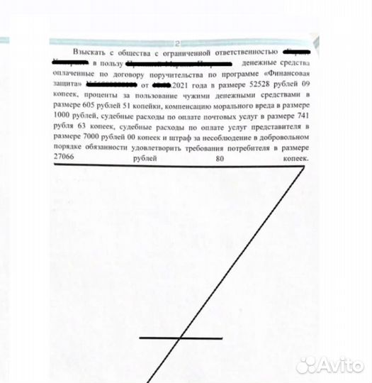 Возврат страховки по кредиту