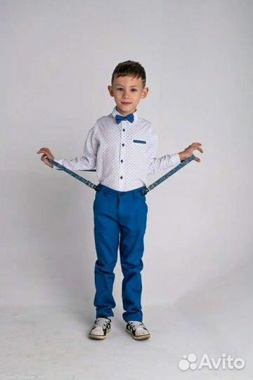 Комплект для мальчика (рубашка,брюки,подтяжки)