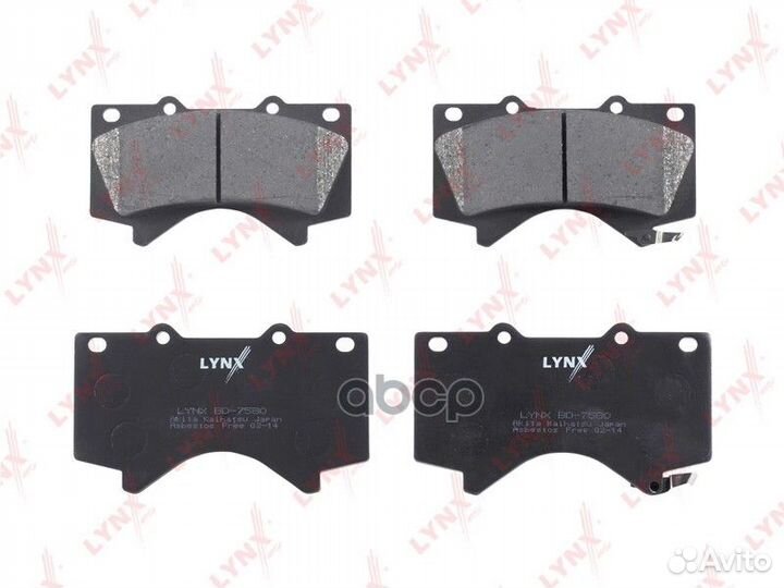 Колодки тормозные lynxauto BD-7580 BD-7580