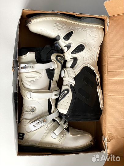 Мотоботы Alpinestars tech 8 white