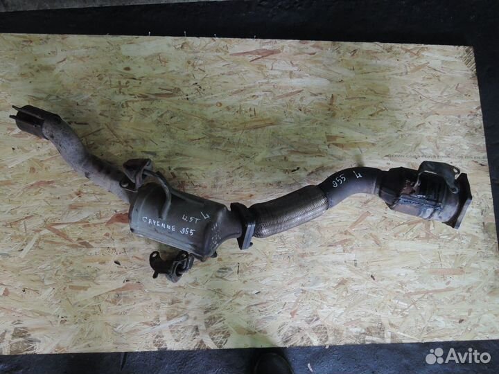 Приемная труба левая Porsche Cayenne 2003-2010