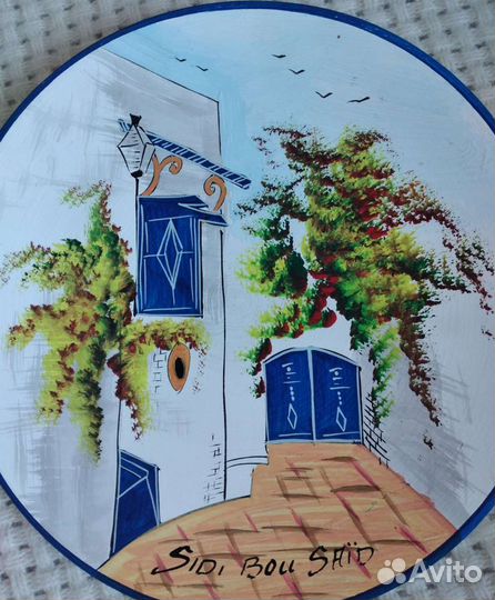 Декоративные глиняные тарелки