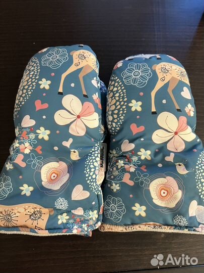 Варежки-муфты для коляски мимими