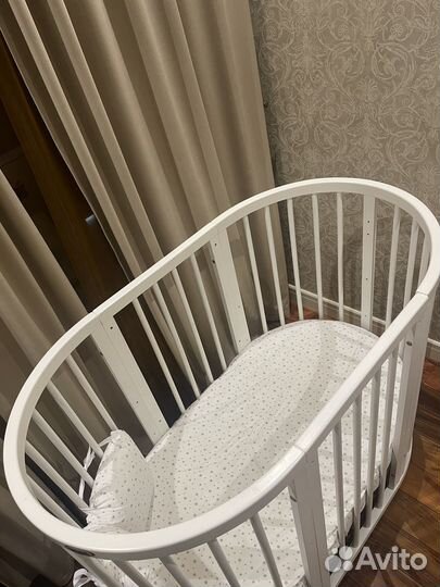 Кроватка трансформер Dreams Premium бук + бортики