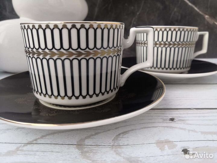 Чайный фарфоровый набор на 6 персон