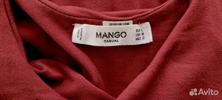 Платье Mango хлопок трикотаж 48-50