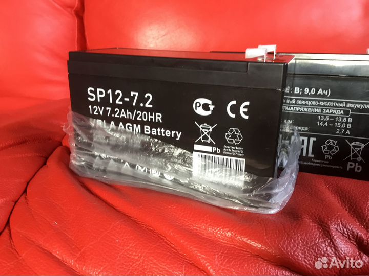 Аккумулятор SP12-7.2 - 7,2Ah и 9Ah Новое