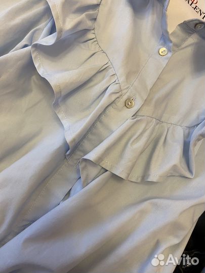 Рубашка блузка в школу школьная форма 128