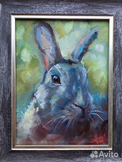 Картина с кроликом