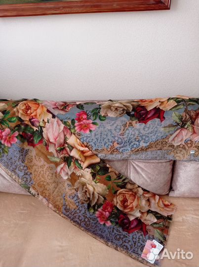 Павловопосадский палантин шерсть