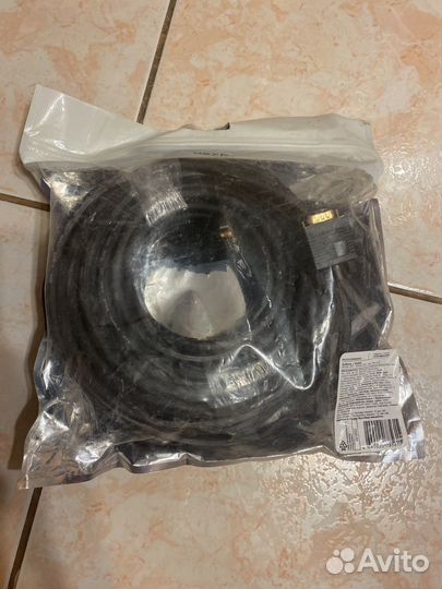 Кабель соединительный VGA-VGA dexp 15 м