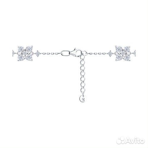 Браслет sokolov из серебра, 94051508, р.18