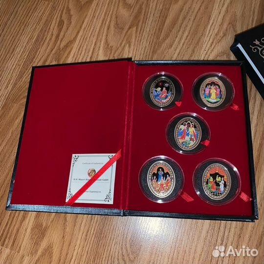 Набор монет серебро Сказки Пушкина А.С.