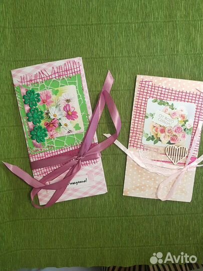 Открытка-конверт ручной работы
