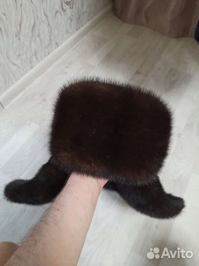 Шапка ушанка норковая