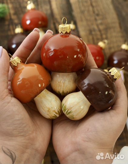 Елочные игрушки стекло 