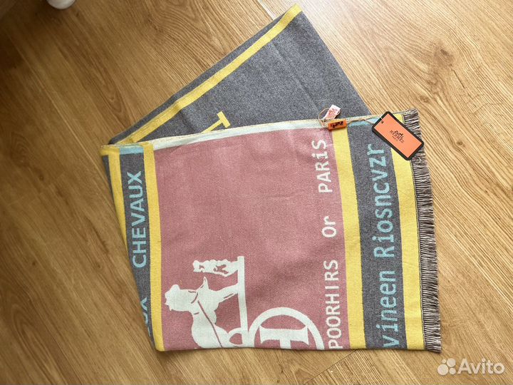 Шарф палантин теплый Hermes