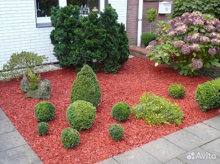 Кора лиственницы для мульчи