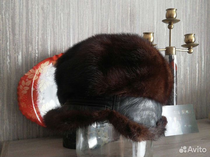 Шапка норковая женская бу мягкая