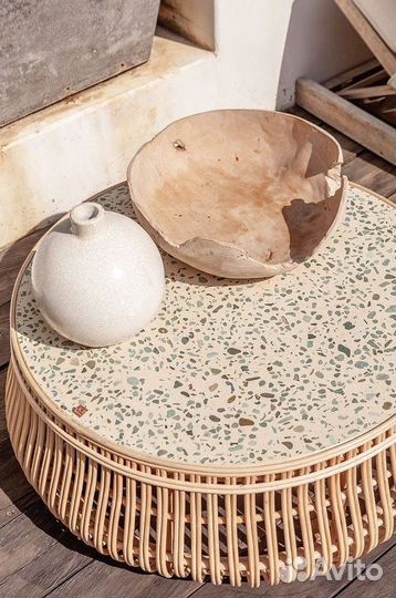 Журнальный столик лофт из терраццо / Гарантия