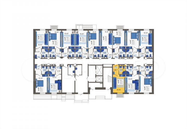 Апартаменты-студия, 23,9 м², 1/12 эт.