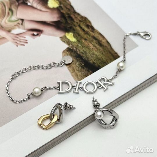 Серьги браслет Dior Диор