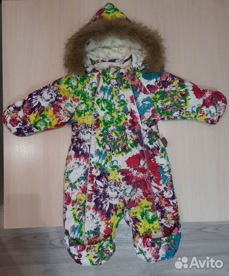 Зимний комбинезон для девочки 74 80