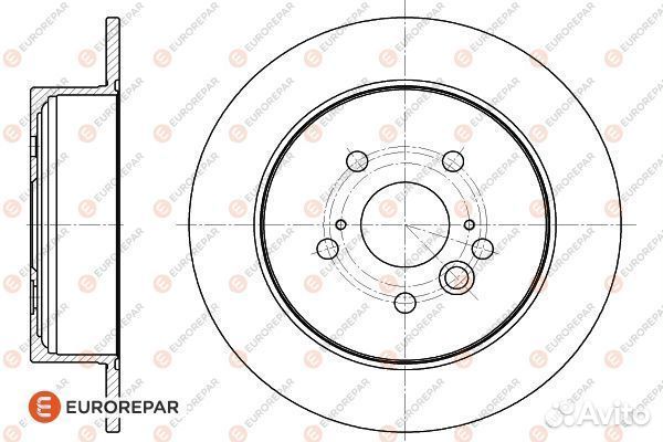 Диск тормозной toyota RAV 4 00- 1.8-2.0 задн. 1
