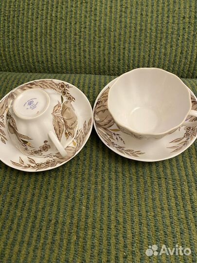 2 чайные пары фарфор лфз