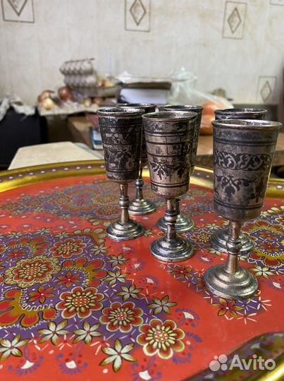 Рюмки из серебра