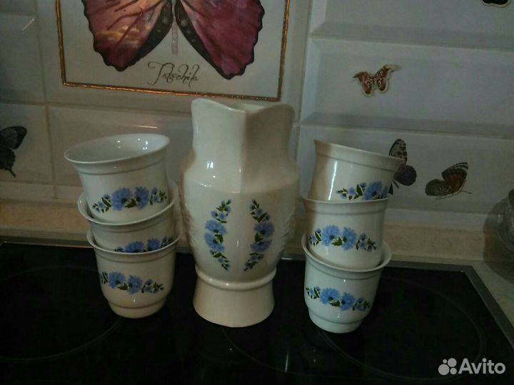 Набор для сока,воды.Керамика