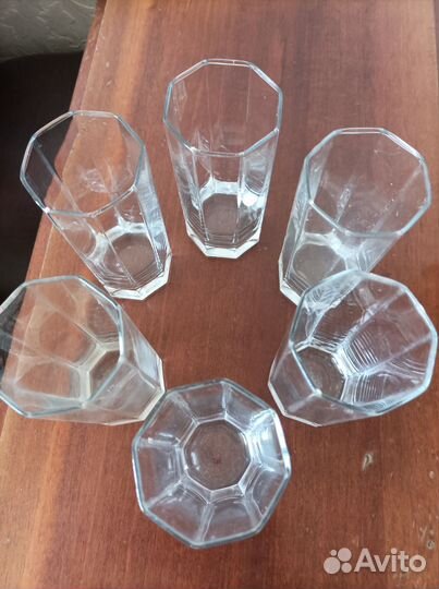 Стаканы шестигранные (400мл) 6 штук