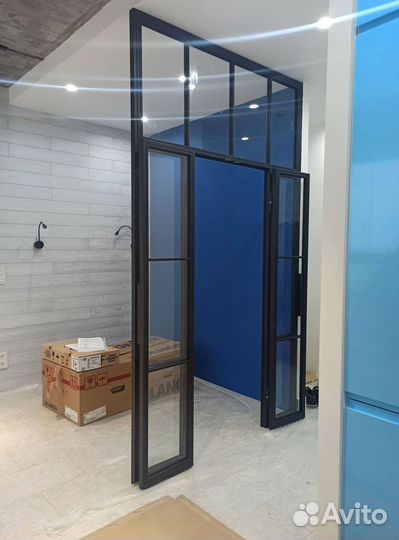 Алюминиевые перегородки лофт