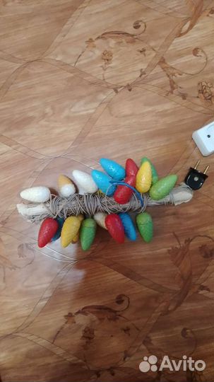 Елочная гирлянда (шишки) СССР