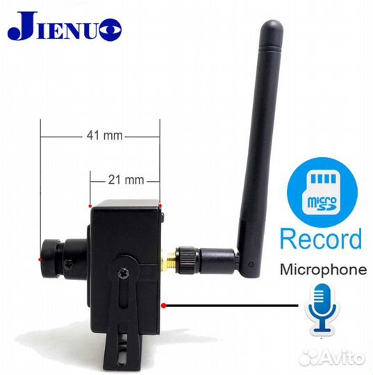 Маленькая IP камера 2MP микрофон Camhi pro