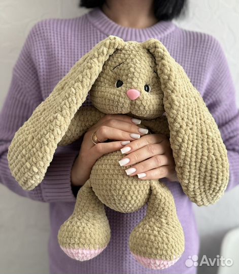 Мягкая игрушка заяц ручной работы