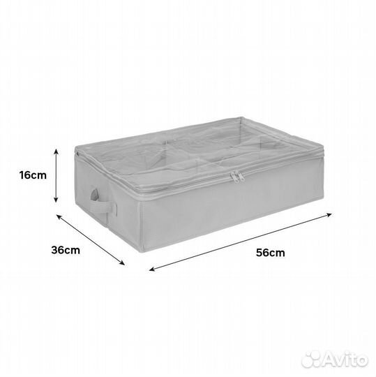 Органайзер для обуви Spaceo 56x16x36 см нетканый ц