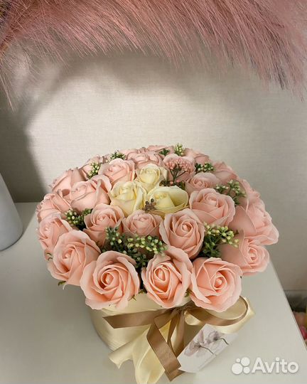 Букет из мыльных роз
