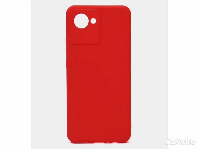 Бампер realme C30, красный