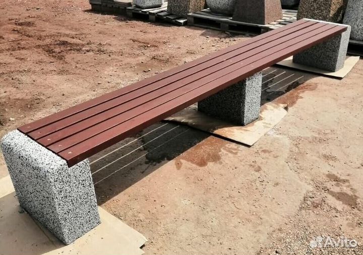 Скамейка бетонная Евро 1 Лайн